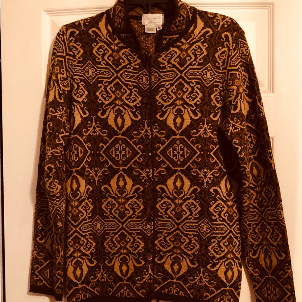 Vintage Cherry Lewis Cardigan Sweater Jacket M